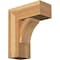 Ekena Millwork Thorton Block Rough Sawn Bracket w/ Offset Brace, Western Red Cedar, 8"W x 18"D x 22"H BKT0806X18X22THR05RWR - alternate 1